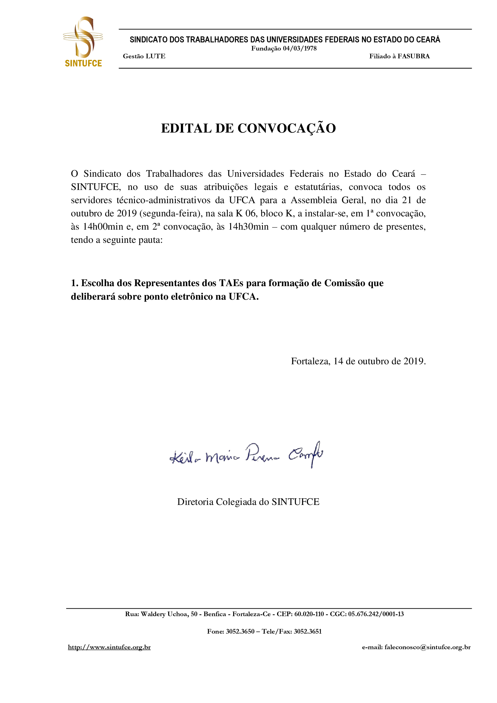 EDITAL UFCA