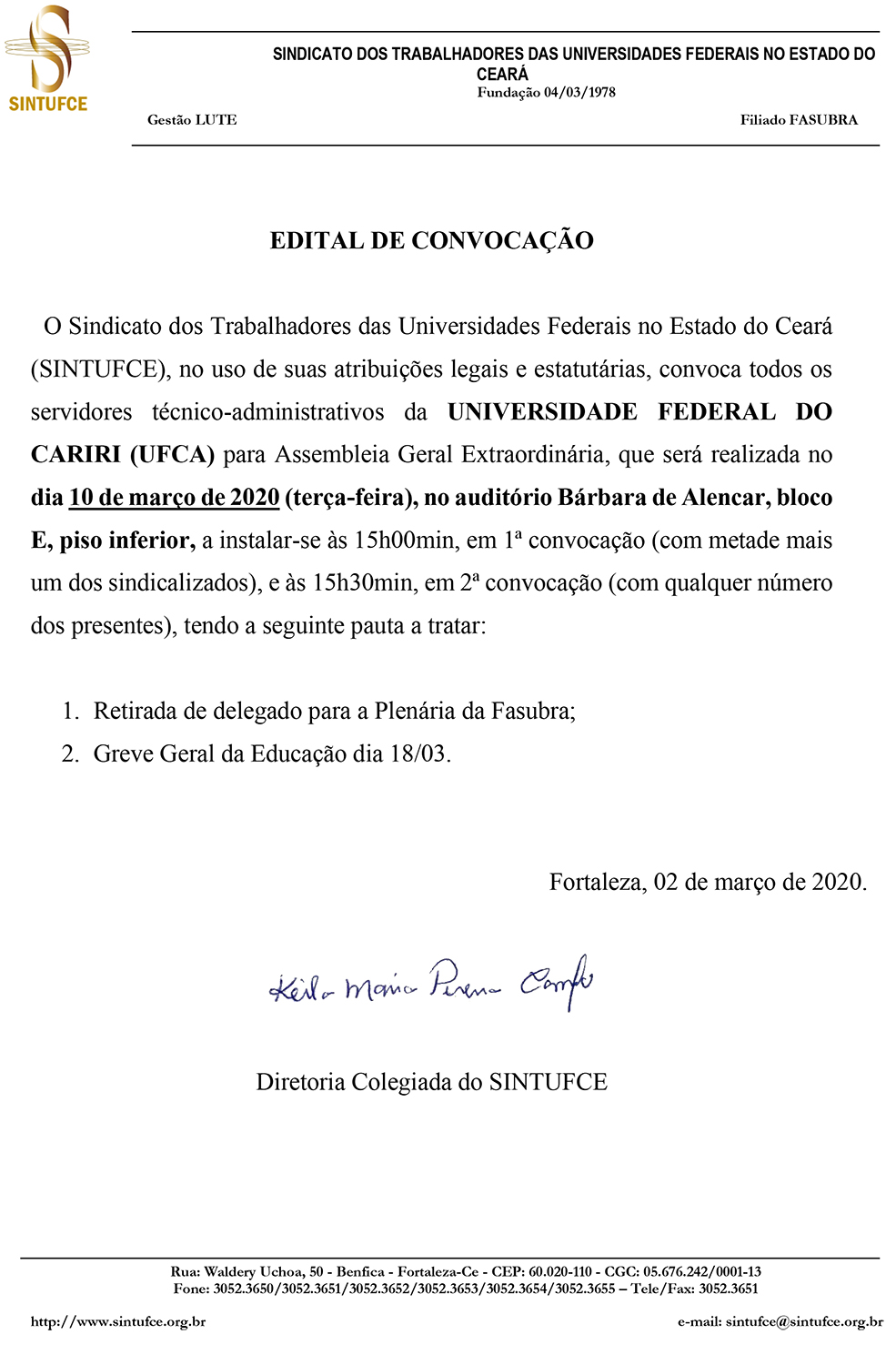 edital AG UFCA 1003