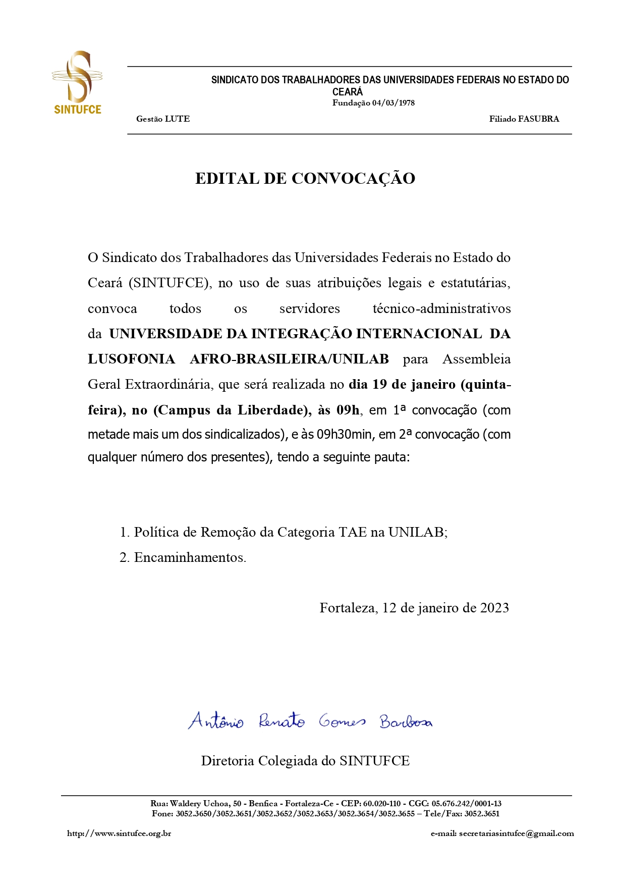Edital de convocação assembleia unilab 19 01 2023 page 0001