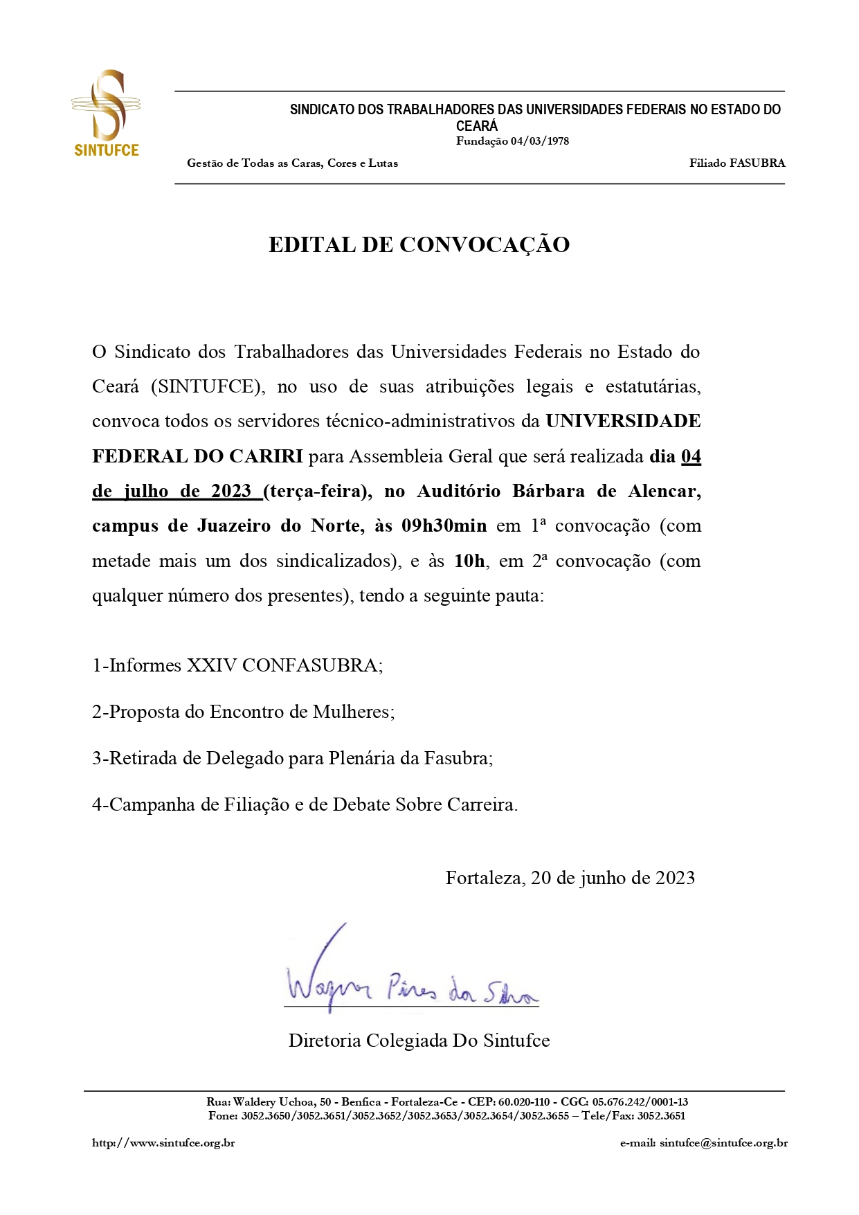 Edital UFCA jul23